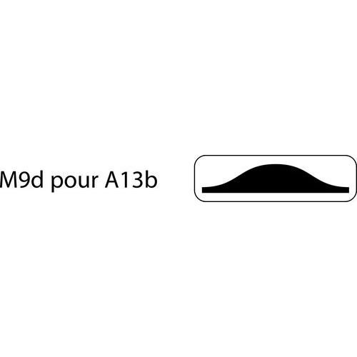 SVMS - Panonceau M9d Rectangle 500x150mm Classe 1 Acier - Signalisation Dos d'âne Cassis - Emballage Recyclable