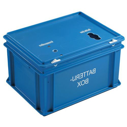 Box Pour Batteries Bleu H:23.5 Cm Largeur:30 Cm
