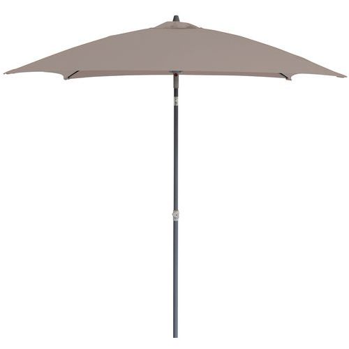 Parasol Droit 2 X 2 M Mât Gris Toile Taupe