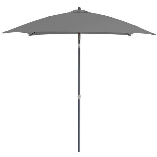 Parasol Droit 2 X 2 M Mât Gris Toile Gris