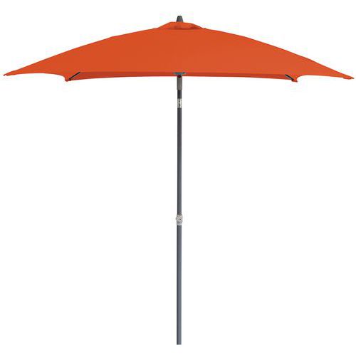 Parasol Droit 2 X 2 M Mât Gris Toile Paprika