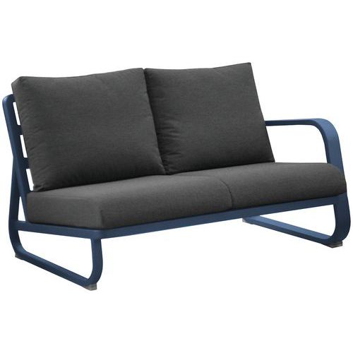 Canapé Antonino Accoudoir Gauche - Bleu Coussin Gris