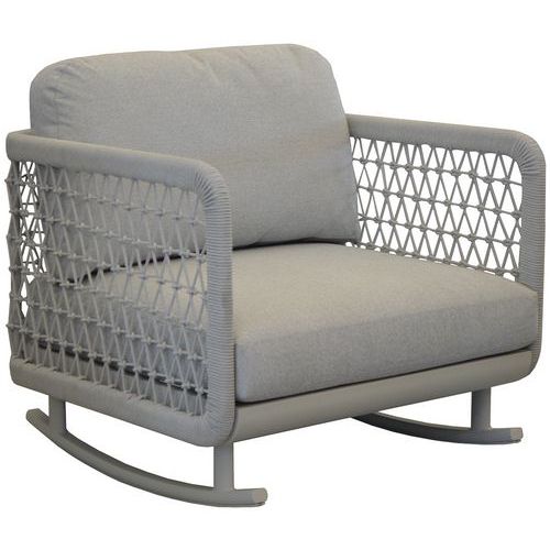 Fauteuil Rocking Club - Gris Clair