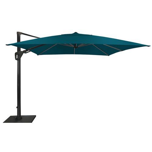 Parasol Déporté Elios 3 X 3 M Orientable - Graphite/bleu