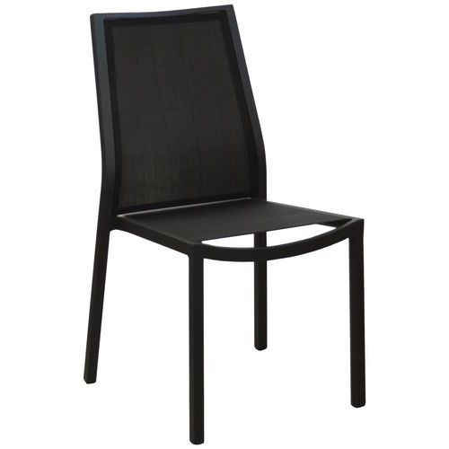 Chaises Clara Noir/alu Graphite