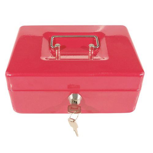 Caisse à Monnaie Eco (3 Compartiments) Rouge