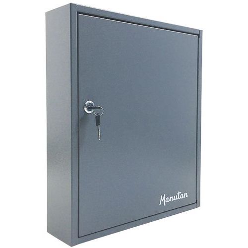 Armoire à Clés Manutan (150 Crochets) Gris Clair