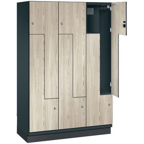 Vestiaire 6 Portes L Bois 400 L1200h1850p525