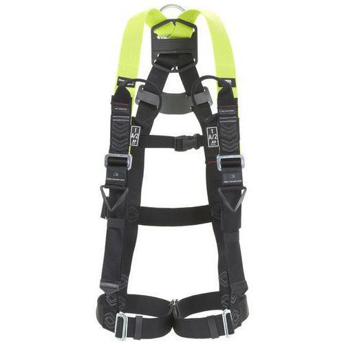 Miller - Harnais antichute H500 IS5 - 2 points - Taille 2 - Noir/jaune - Norme EN 361