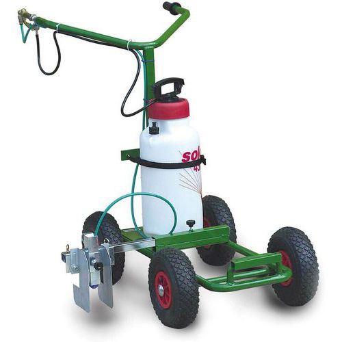 Traceuse de terrain à pompe PRO 8L Vert - Marquage Engazonné - Ergonomique - Idéal Entretien Sportif