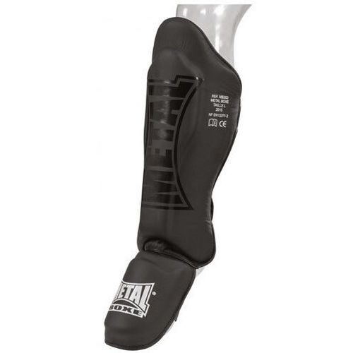 Metal Boxe - Protège-tibia et pied anatomique Noir Taille M - Polyesteruréthane - Sports de combat