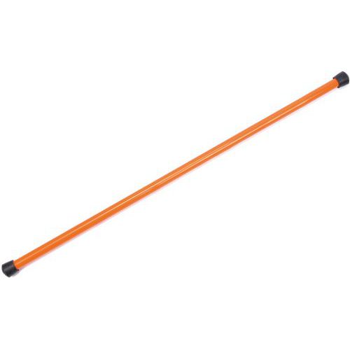 Barre de remise en forme lestée 1 kg Orange - Polyéthylène recyclable - 120 cm - Musculation et Fitness