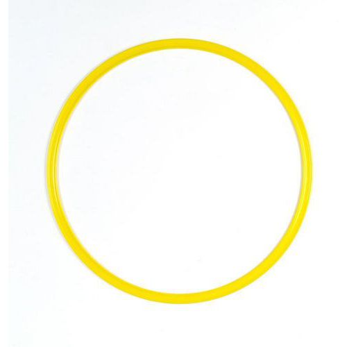 Cerceau plat Ø 35 cm Jaune - Nylon - Entraînement Multisport - Recyclable