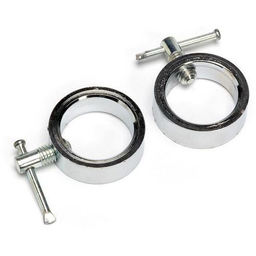 Disques d'arrêt musculation acier 28 mm - Paire 20 kg - Gris - Idéal barre musculation