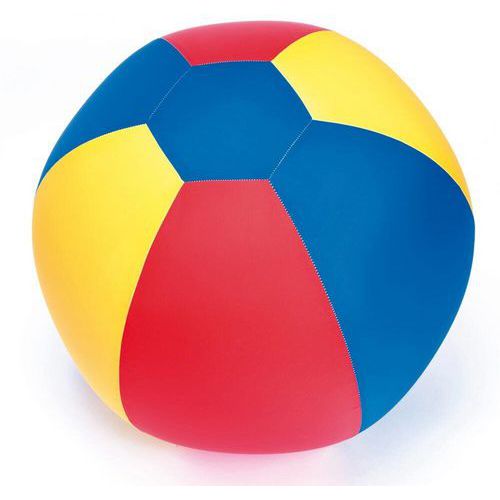 Balle géante gonflable - Ø 120 cm Multicolore - Vinyle Résistant - Aire de jeu extérieur