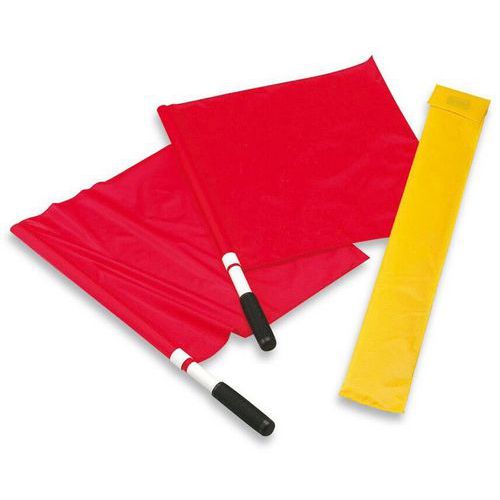 Lot de 2 - Drapeaux Rouge Jude Lignes - Volley-ball