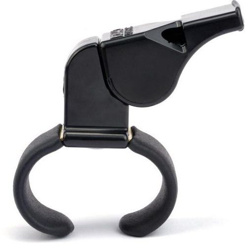 Tremblay - Sifflet Classique Noir Attache au Doigt - Niveau Sonore Strident - Idéal pour le Sport