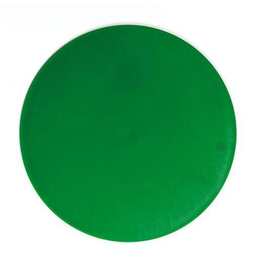 Plaque marquage au sol ronde PVC vert 20 cm - Recyclable - Équipement multisport