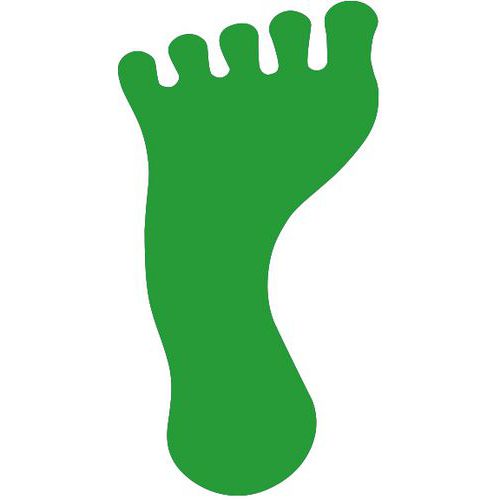 Pied marquage au sol PVC Vert - Équipement Multisport Durable et Recyclable