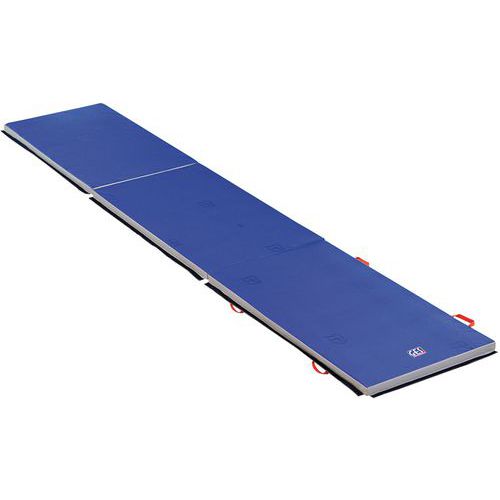 GES - Chemin de gymnastique associatif - 600 x 200 cm - Épaisseur 5.5 cm - Bleu - M2