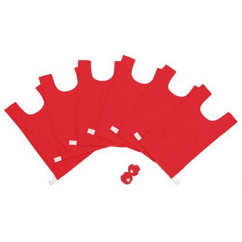Chasuble rouge JEU VISE MOI ATTRAPE MOI - Taille Unique - Mixte - Pack Jeu Multisport