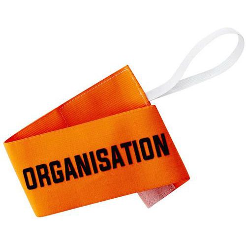 Tremblay - Brassard Élastique Organisation Orange/Blanc Taille 2 - Mixte - Tissu - Idéal Multisport