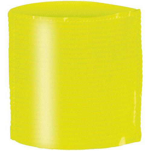 Brassard porte étiquette jaune fluo - Mixte - Recyclable 100% - Accessoire multisport