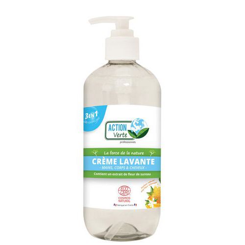 Crème Lavante Miel Fleur D'oranger Ecocert-action Verte-500m