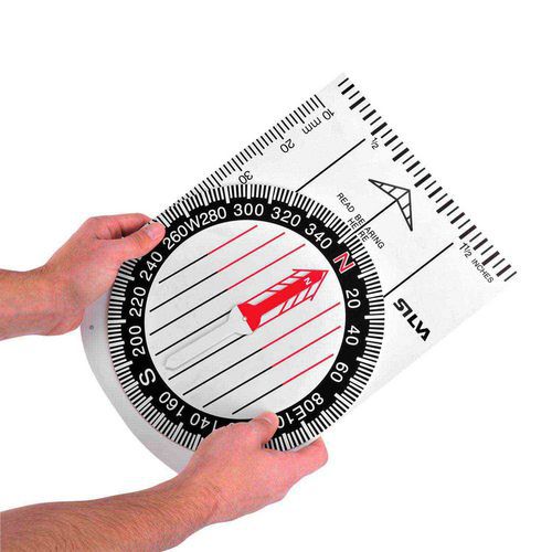 Boussole de démonstration graduée Noir 250 mm x 370 mm - Idéale pour activités extérieures