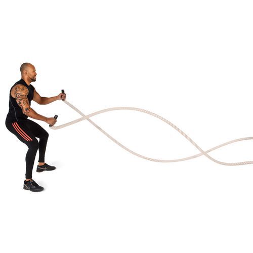 Corde ondulatoire 12m Ø 38mm - Entraînement Intensif et Résistance - Poids 9.6kg