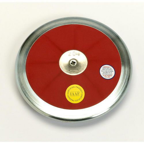 Disque de lancer compétition IAAF - 2 kg - Acier - Diamètre 22 cm - Athlétisme Adulte