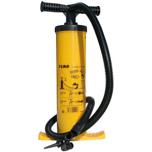 Cao - Gonfleur Dégonfleur Double Effets Noir/Jaune - Polypropylène - 750g - Camping & Plein Air