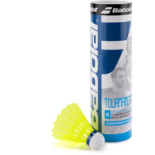 Lot de 5 - Volants Badminton Babolat Tournament Medium Jaunes