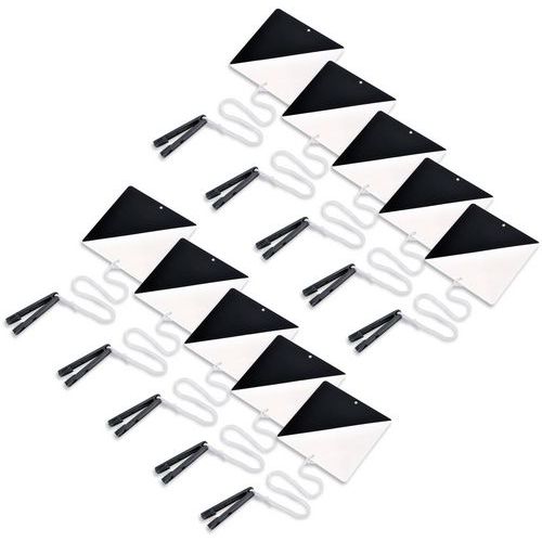 Orientsport - Lot 10 Balises Noires Série D avec Pinces - Sport et Activités Extérieures