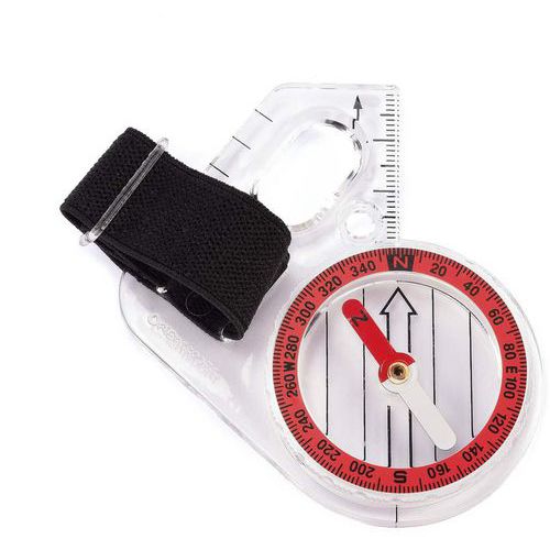 Orientsport - Boussole de pouce main gauche Rouge - Graduée 67mm - Idéale pour le sport extérieur