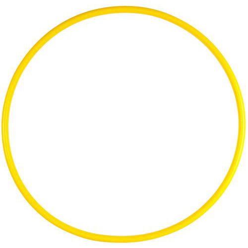 Cerceau d'entraînement rond jaune - Diamètre 65cm - Accessoire multisport