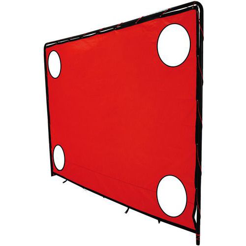 Powershot - Mur de tir INIT CASAL SPORT Bache à trous 3.70 x 2 m Rouge - Garantie 1 an