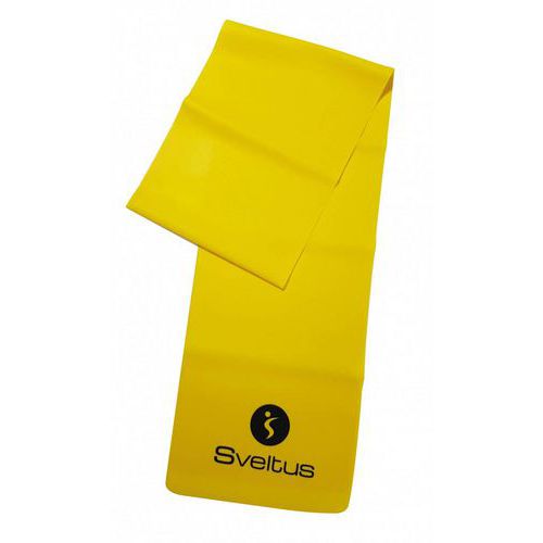 Sveltus - Rouleau Bande Latex Force Légère Jaune - 1,20m - Idéal Fitness et Rééducation
