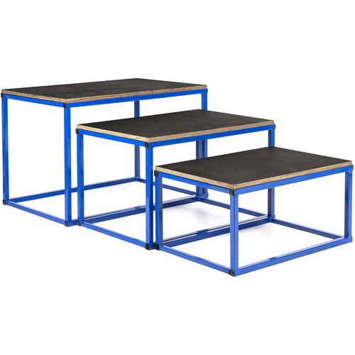 Lot de 3 Plateformes Gigognes - Polyvalentes et Pratiques - Idéal Rangement
