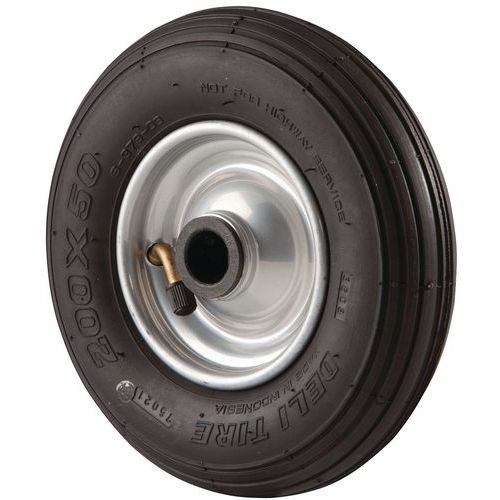 Roulettes Bandage Pneumatique Force:75 Kg L Ht:50 Mm