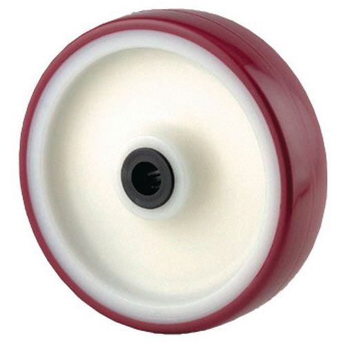 Roulettes Bandage Polyuréthane Force:400 Kg L Ht:50 Mm