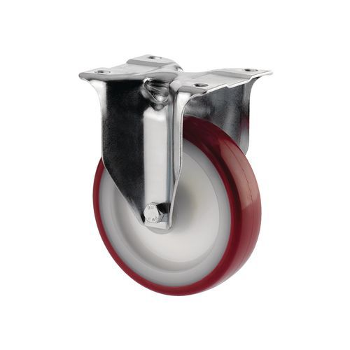 Roulette Fixe En Polyuréthane H Ht:200 Mm Force:350 Kg