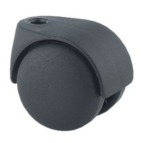 Roue Jumelee Diam 50 M10x15 F40 Kgs Bandage Polypro Noir