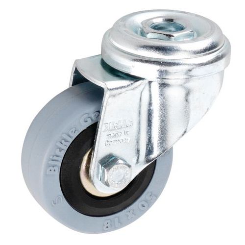 Roul Piv A Oeil D=50mm F=40kg Moy. Bille Bdg Caoutchouc