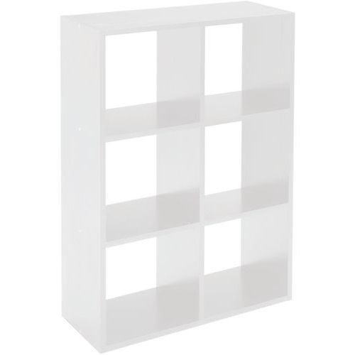 Meuble De Rangement Maxicube 6 Cases Blanc