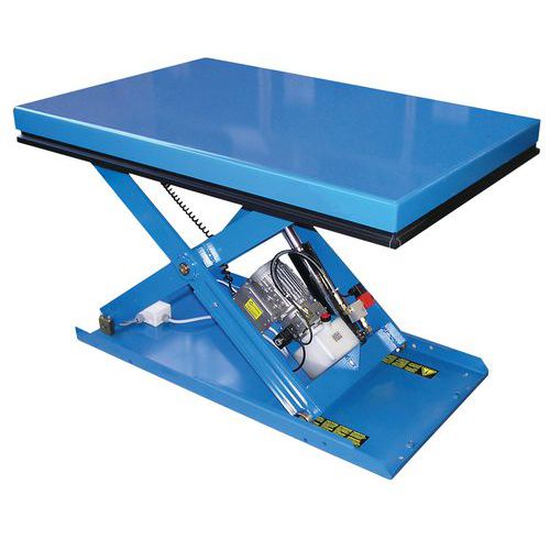 Hymo - Table élévatrice fixe F500kg - 1200x800mm - Course 800mm - Ergonomique et Robuste