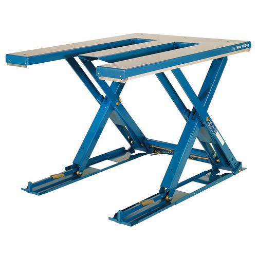 Hymo - Table élévatrice fixe extraplate MX-10 - 1000 kg - 1350x1050 mm - Ergonomique et robuste