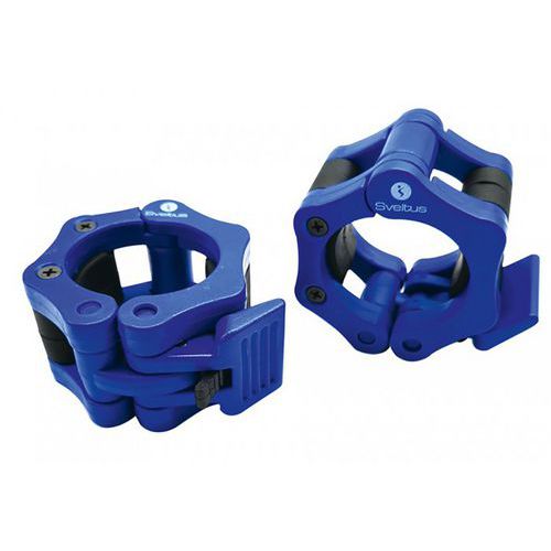 Sveltus - Stop-disque 51 mm - La paire BLEU - PVC - Musculation et Fitness