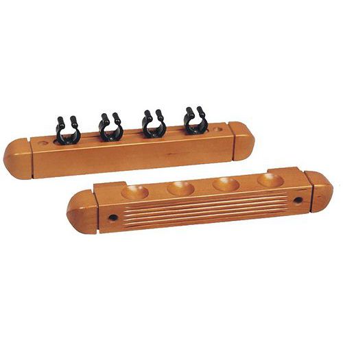 Porte Queues Mural 4 Queues Finition Bois