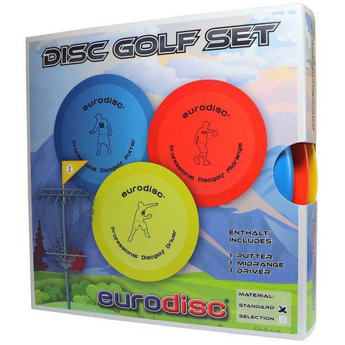 Set 3 Disques De Discgolf Basique - Eurodisc - 165g